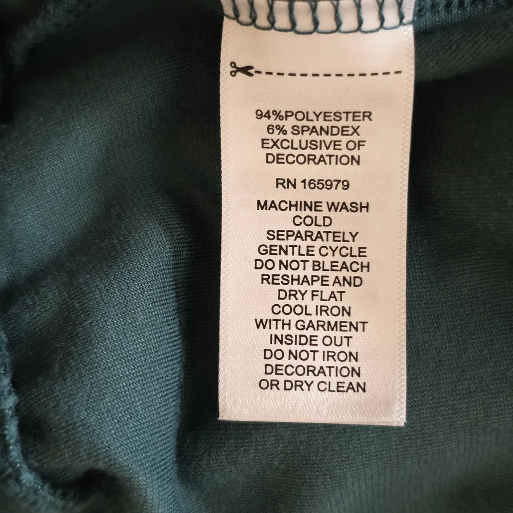Cable & Gauge Botanical Garden Green Velour Hoodie Jogger Set, Size 2X - Picture 8 of 9